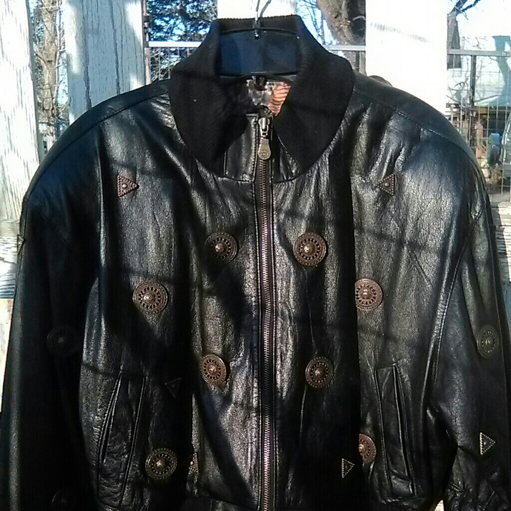 Vintage Copper Key bomber jacket.